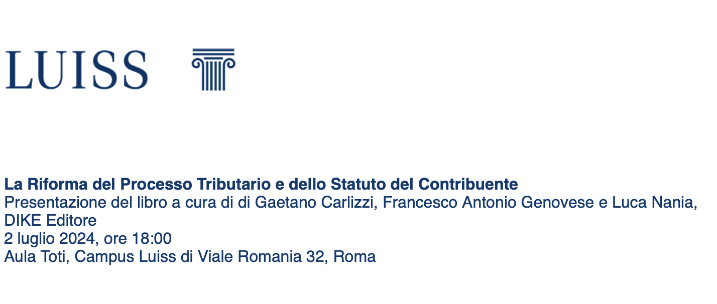 La riforma del processo tributario e dello statuto del contribuente